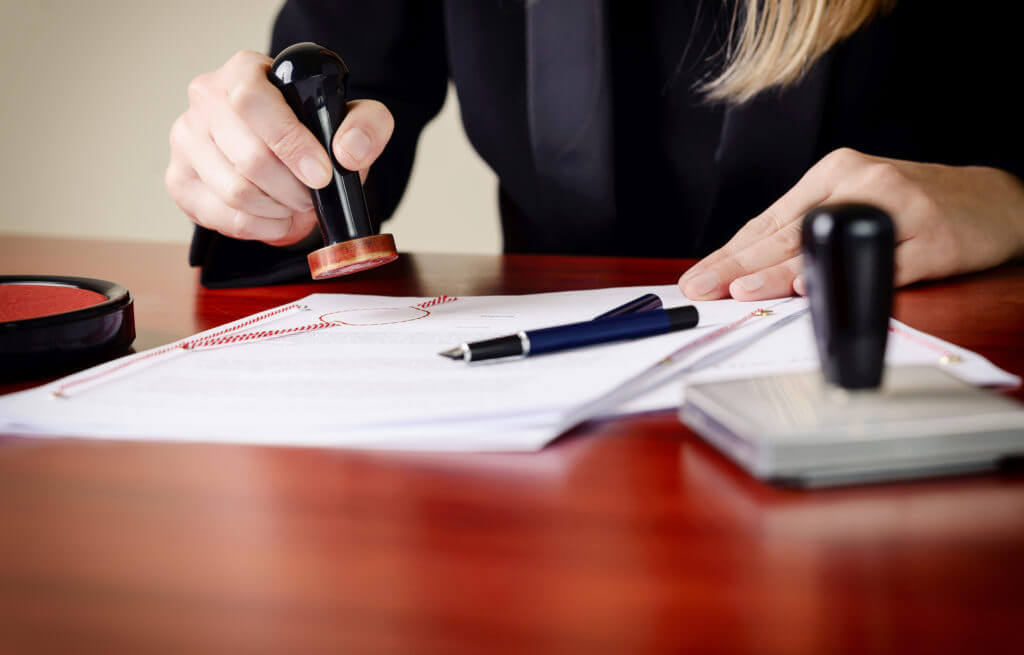 Notary public services are required in certain legal matters