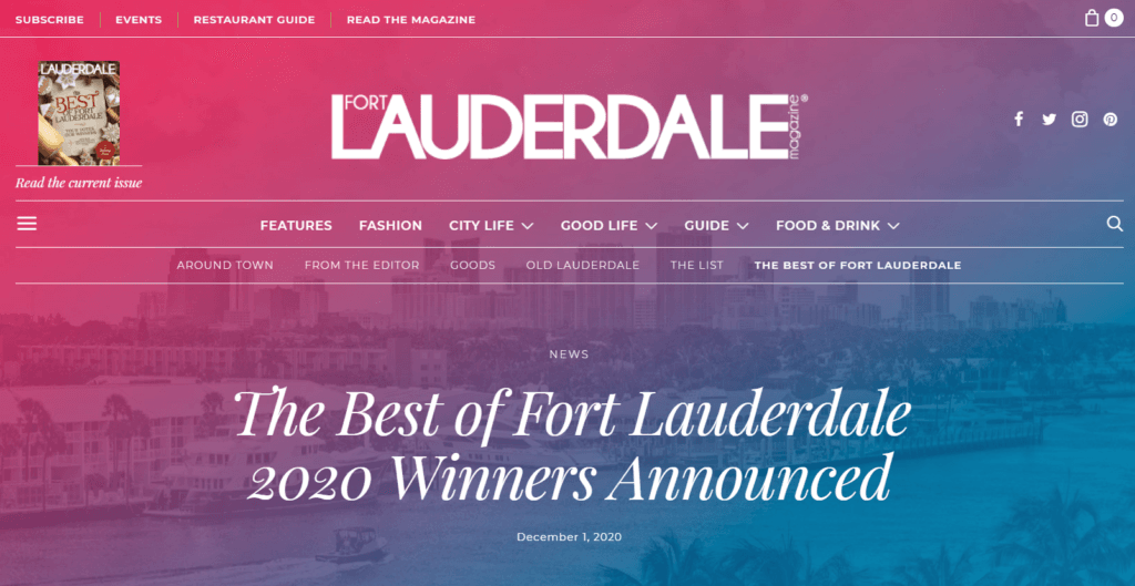 Best Of Fort Lauderdale 2020 Winners 
