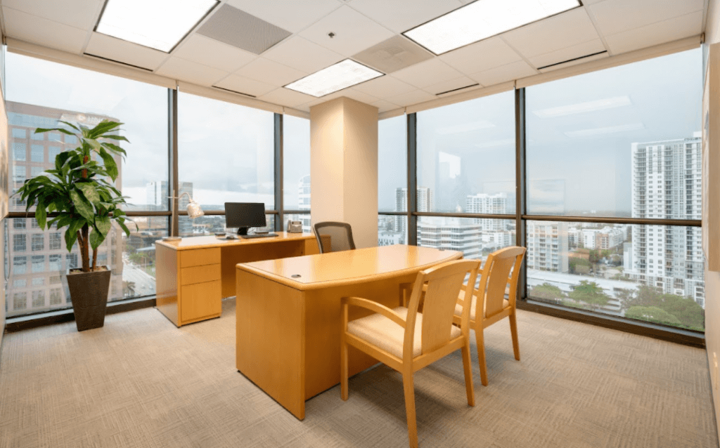 Attorney's executive suite at Legal Edge Services in Fort Lauderdale