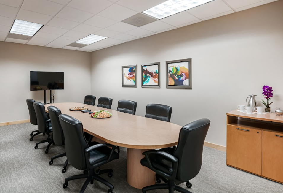 Conference room at Legal Edge Services in Coral Gables